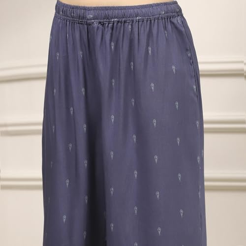 Biba Women's Rayon Kurta Bottom Dupatta