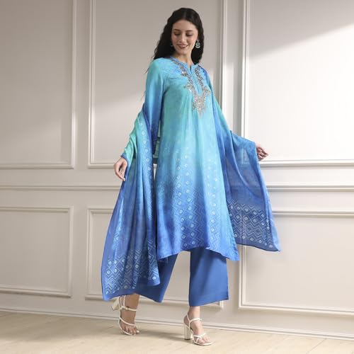 Biba Women's Modal Blend Kurta Set