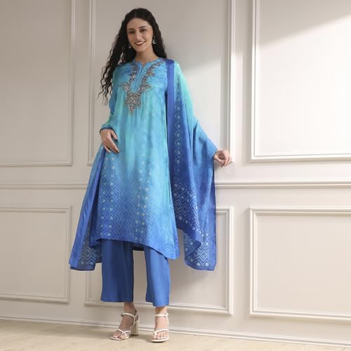 Biba Women's Modal Blend Kurta Set