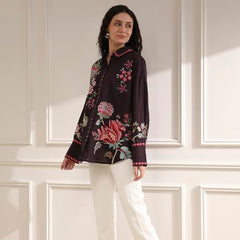 Biba Women's Cotton Printed Straight Top