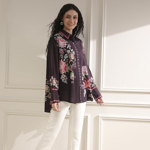 Biba Women's Cotton Printed Straight Top