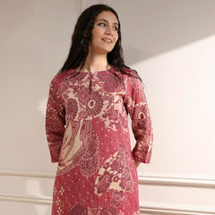 Biba Women's Cotton Printed Straight Kurta