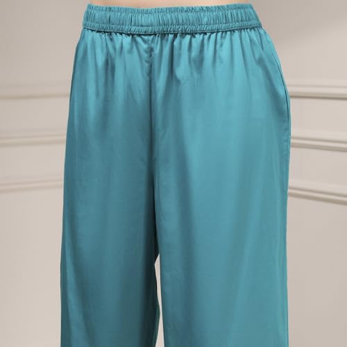 Biba Women's Cotton Blend Kurta Bottom Dupatta