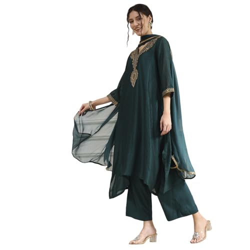 Biba Women's Polyester Kurta Set