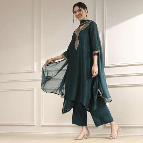 Biba Women's Polyester Kurta Set