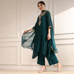 Biba Women's Polyester Kurta Set