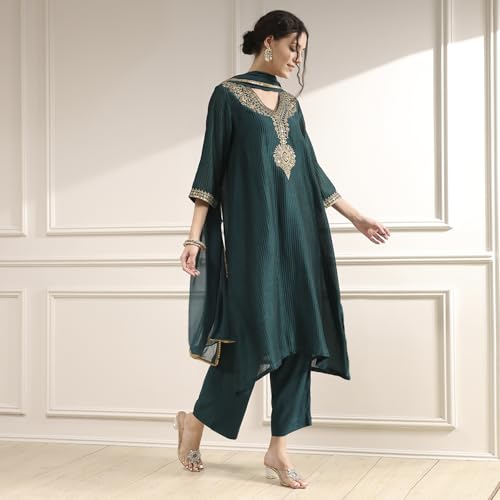 Biba Women's Polyester Kurta Set
