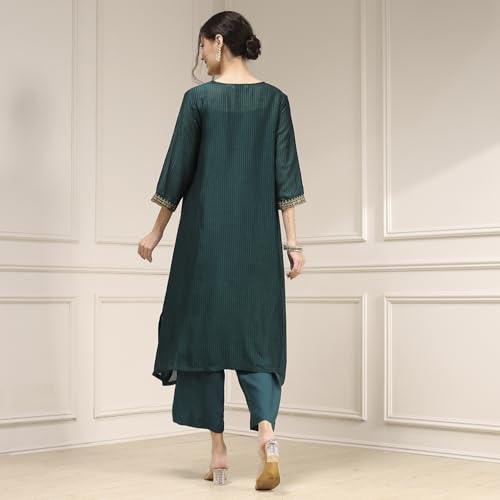 Biba Women's Polyester Kurta Set