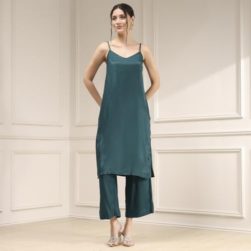 Biba Women's Polyester Kurta Set