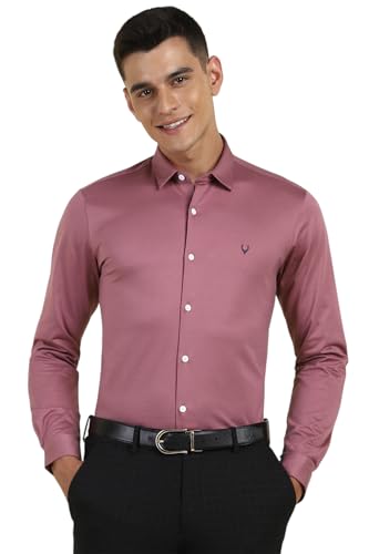 Allen Solly Men's Slim Fit Shirt (ASSFMKTP818708_Pink