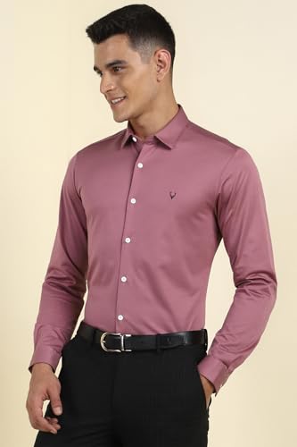 Allen Solly Men's Slim Fit Shirt (ASSFMKTP818708_Pink