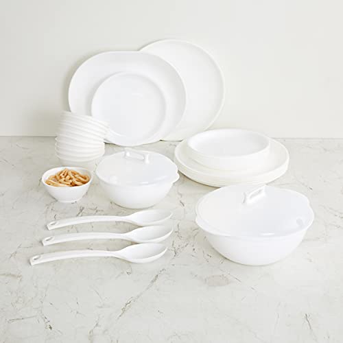 Goyalsons Shopmax Household Dinner Set Melamine Plastic Dinner Set 32 Pcs Set