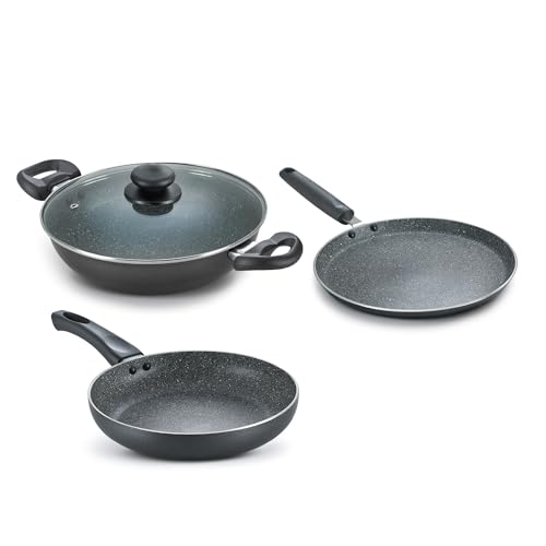 Prestige Household Nonstick Set Granite Alpha Bhk 3 Pcs Set