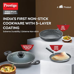 Prestige Household Nonstick Set Granite Alpha Bhk 3 Pcs Set