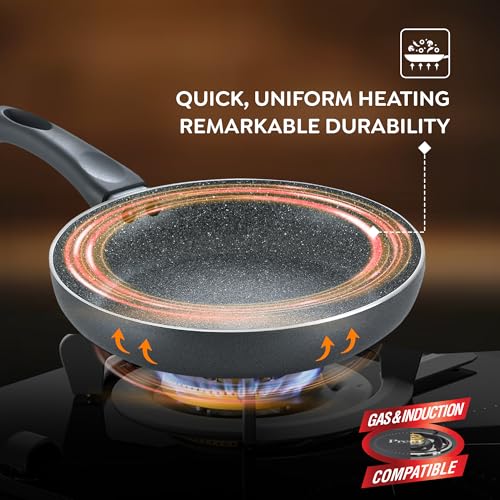 Prestige Household Nonstick Set Granite Alpha Bhk 3 Pcs Set