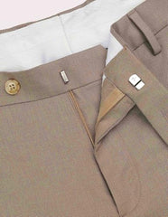 Arrow Men's Textured Dobby Trousers (ARAKTR2122_Dark Khaki_36)