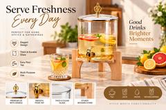 Sanjeev Kapoor Premium Glass Beverage Dispenser – 3.2 Litre