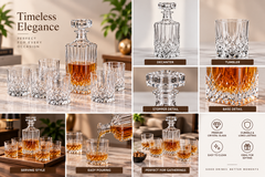 Sanjeev Kapoor Premium Glass Decanter Set with 6 Tumblers – 7 Pieces