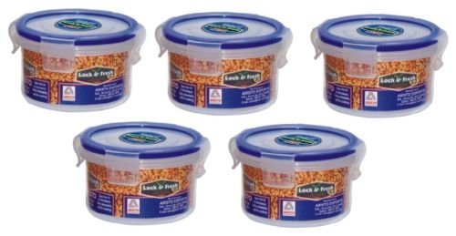 Aristo Lock & Fresh_06 ,Set of 5 Pcs - 230 ml Plastic Food Container