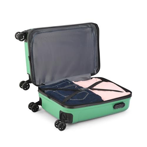 Aristocrat Polypropylene Spinner Fronx Cabin Trolley Bag 55 Small Hard Sided Luggage|Smooth Wheels Suitcase for Travel|Combination Lock with Sturdy Zipper|3 Years Domestic Warranty