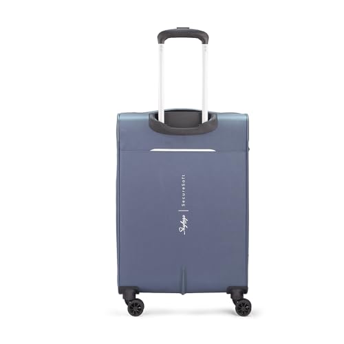 Skybags Polyester Hybrid Double Spinner Suitcase CHRYSAL W EXP STR 66 Light Navy, Large, 66