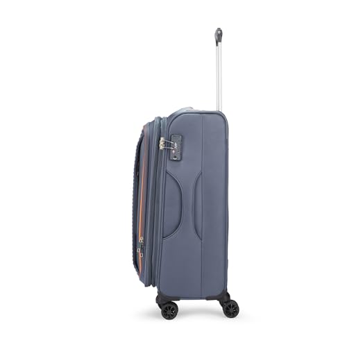 Skybags Polyester Hybrid Double Spinner Suitcase CHRYSAL W EXP STR 66 Light Navy, Large, 66