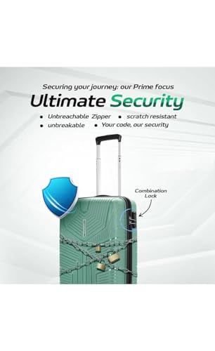 VIP Aristocrat Slay 55, 66 & 75  Polyproplyene Hard-Sided 4 Wheels Spinner Luggage Set of 3 Trolley Bags for Travel with Combination Lock| 5 Years Warranty