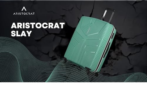 VIP Aristocrat Slay 55, 66 & 75  Polyproplyene Hard-Sided 4 Wheels Spinner Luggage Set of 3 Trolley Bags for Travel with Combination Lock| 5 Years Warranty