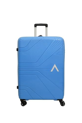 VIP Aristocrat 4 pcs 55, 66 & 76  Hard Polypropylene Wheels Luggage Set of 3 Trolley and 52  Duffle with Elegent Color,Pattern,Xtra Strong Zipper,7 Years International Warranty