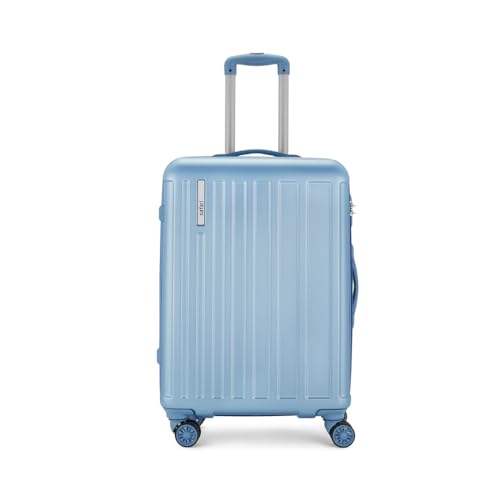 Safari Linea Wheels 69  Medium Check-in Trolley Bag Hard Case Polycarbonate 360 Degree Wheeling System Luggage, Trolley Bags for Travel, Suitcase for Travel, Pearl Blue