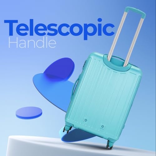 Safari Linea Wheels 56  Small Cabin Trolley Bag Hard Case Polycarbonate 360 Degree Wheeling System Luggage, Trolley Bags For Travel, Speed_Wheel Suitcase For Travel, Spearmint