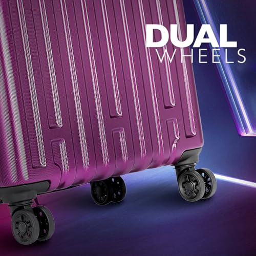 Safari Cargomax Tsa Lock, Securi Antitheft Zipper, Expander, Wheels Small Cabin Speed_Wheel Trolley Bag Hard Case Polycarbonate 360 Degree Wheeling System, Expandable Luggage, Magenta Purple