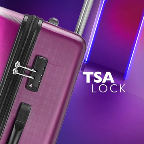 Safari Cargomax Tsa Lock, Securi Antitheft Zipper, Expander, Wheels 71  Medium Check-In Speed_Wheel Trolley Bag Hard Case Polycarbonate 360 Degree Wheeling Expandable Luggage,Magenta Purple