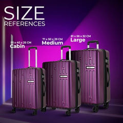 Safari Cargomax Tsa Lock, Securi Antitheft Zipper, Expander, Wheels 71  Medium Check-In Speed_Wheel Trolley Bag Hard Case Polycarbonate 360 Degree Wheeling Expandable Luggage,Magenta Purple