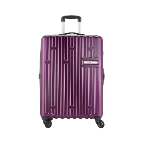 Safari Cargomax Tsa Lock, Securi Antitheft Zipper, Expander, Wheels 1  Large Check-In Speed_Wheel Trolley Bag Hard Case Polycarbonate 360 Degree Wheeling , Expandable Luggage, Magenta Purple