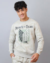 Attack On Titan Regular Fit Sweatshirt For Men
