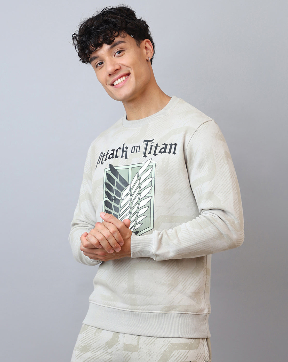 Attack On Titan Regular Fit Sweatshirt For Men