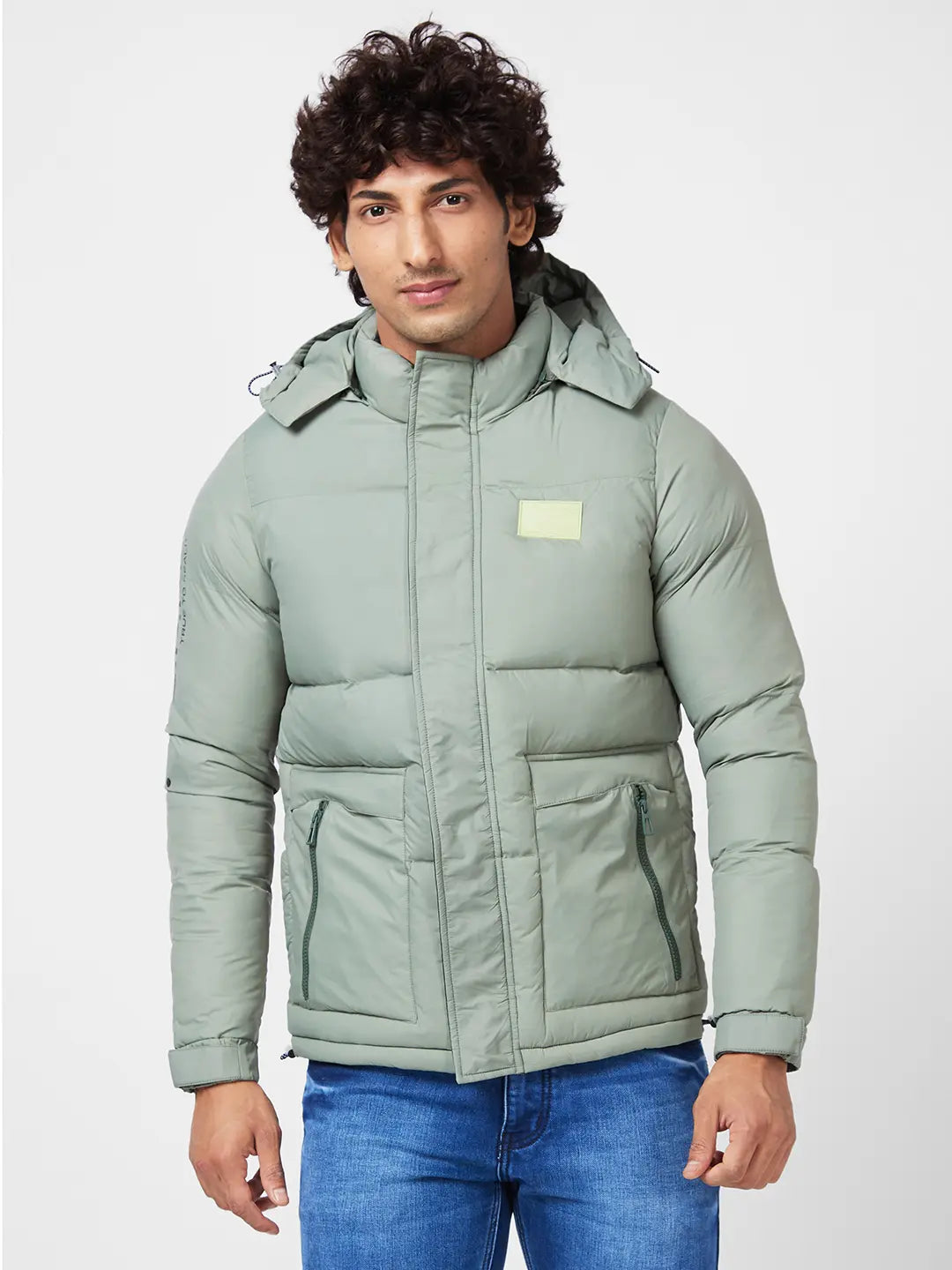 Spykar Mens Jacket F/S Mjkjhw2Bc029 Dustysagegreen