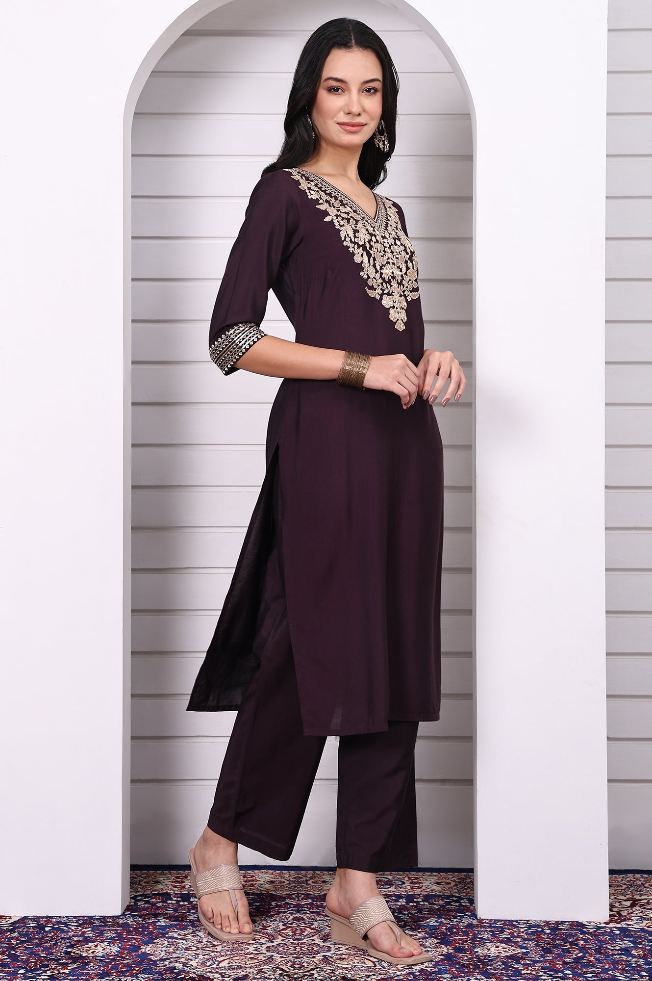 Aurelia Ladies Western Kurti 3Pcs Set As16027 705832