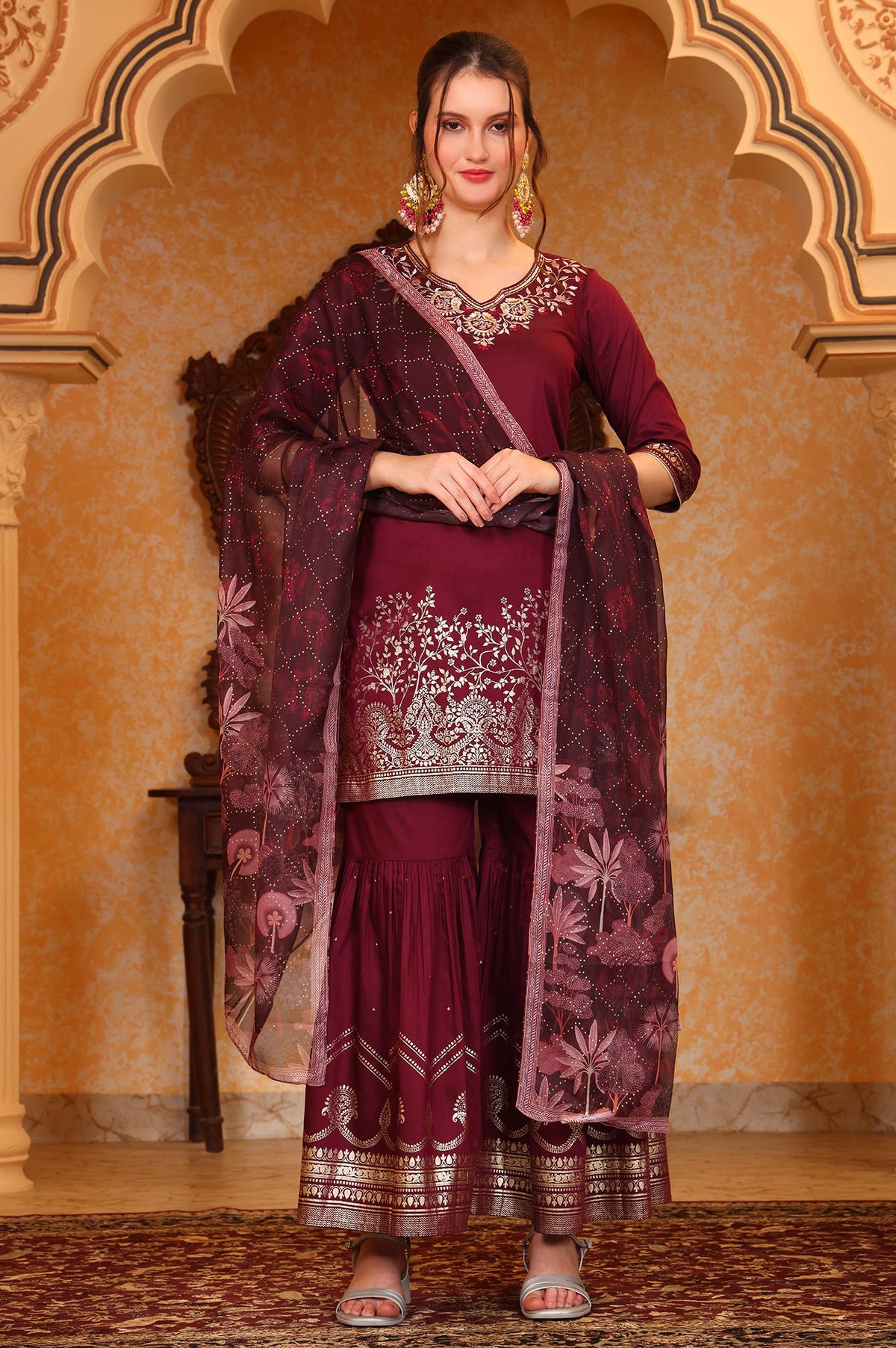 Aurelia Ladies Western Kurti 3Pcs Set As16033 509499 - Goyalsons ShopMax