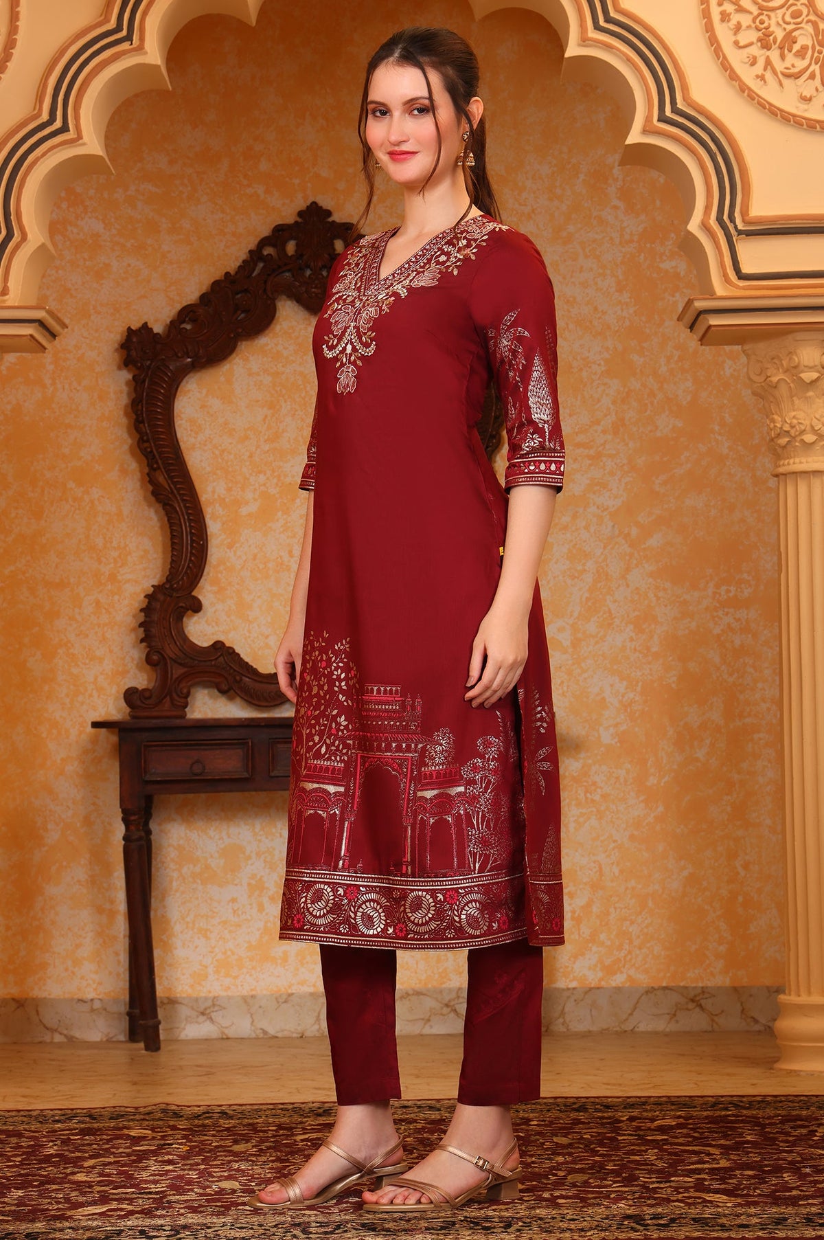 Aurelia Ladies Western Kurti 3Pcs Set As16034 509513