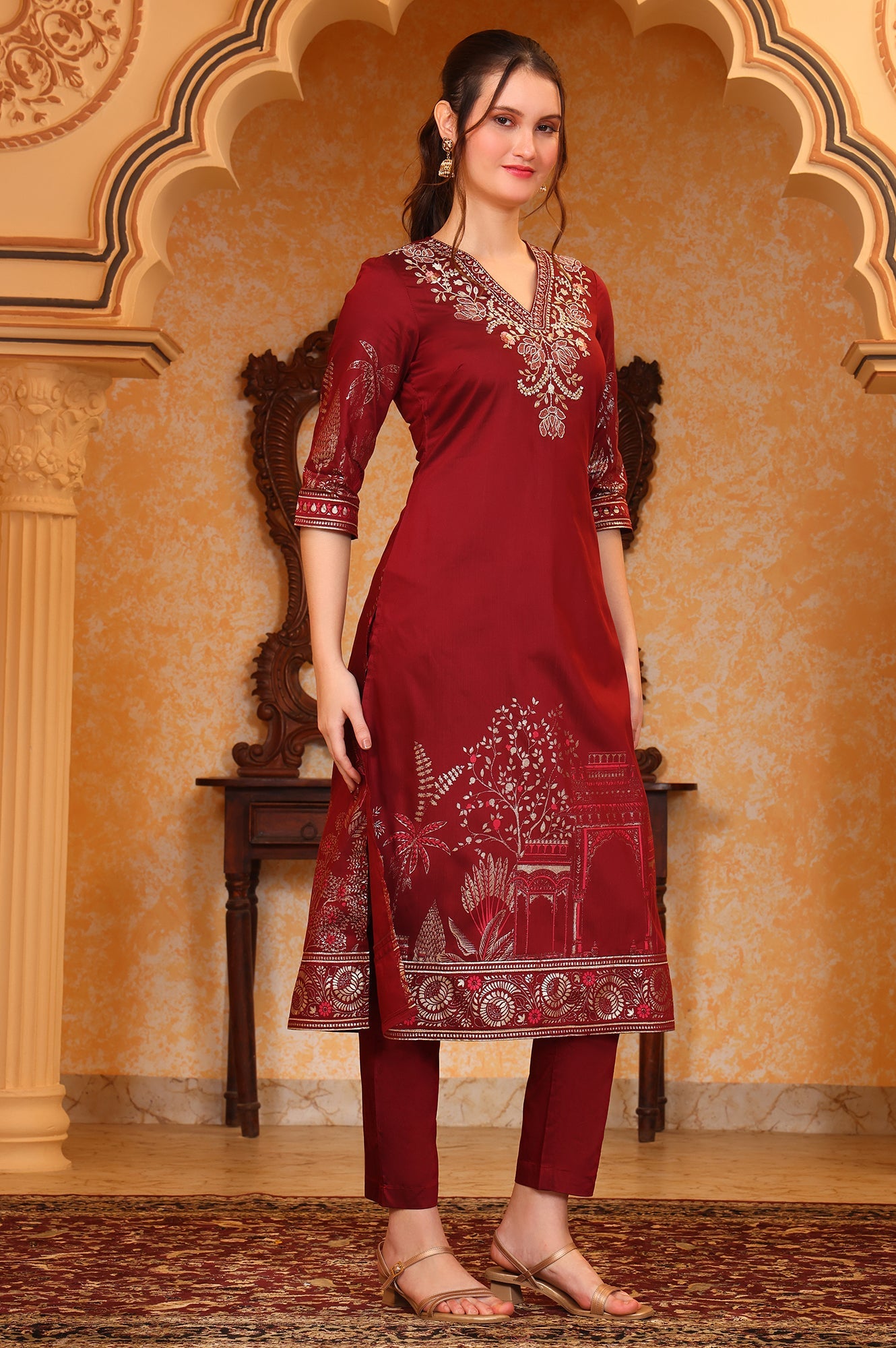 Aurelia Ladies Western Kurti 3Pcs Set As16034 509513