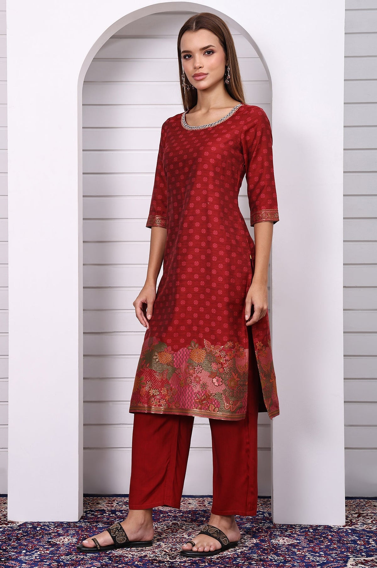 Aurelia Ladies Western W Kurti 3Pcs Set As16055 705840