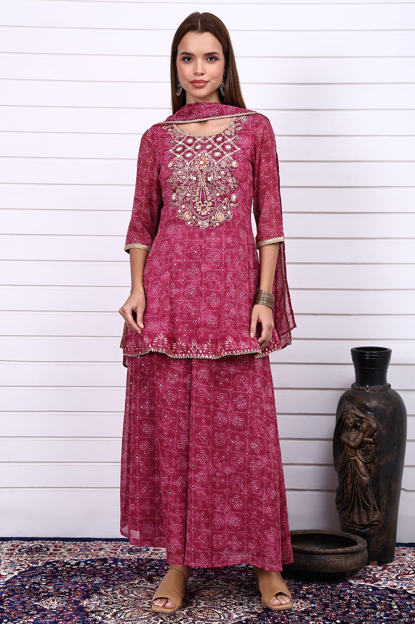 Aurelia Ladies Western Kurti 3Pcs Set As16172 509382