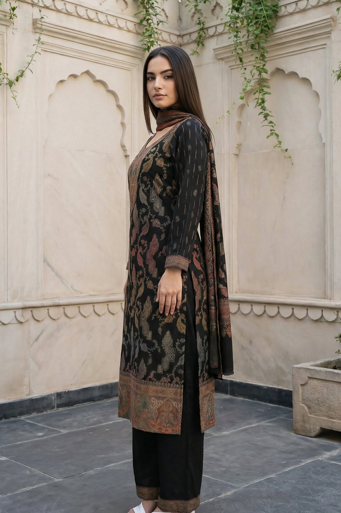 Aurelia Ladies Western W Kurti 3Pcs Set As16209 705952