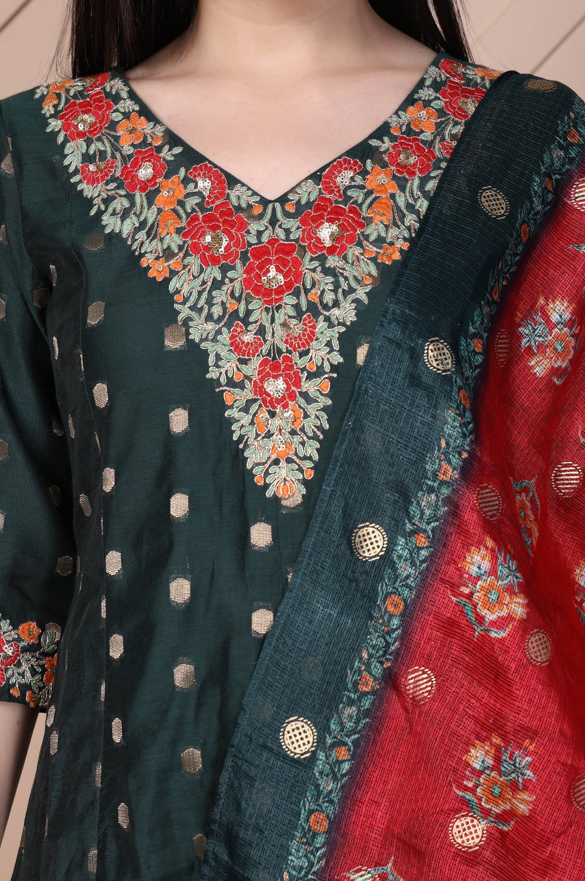 Aurelia ladies Western Kurti 3-piece set featuring stylish kurtis with intricate designs and comfortable fabric, displayed on a hanger.