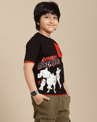 BIO WORLD BOYS T-SHIRT H/S AVGKBTSRT000939 BLACK