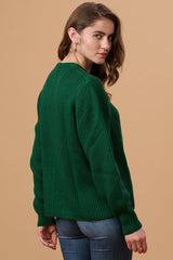 Bottle Green Regular Fit Sweater For Gipsy Women Â Stylish & Cozy Winter Collection