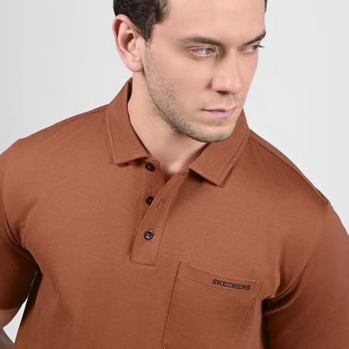 Skechers Mens T-Shirt H/S Tp0011Id Brown