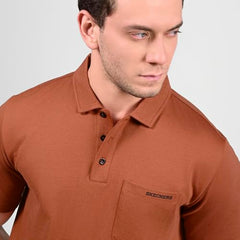 Skechers Mens T-Shirt H/S Tp0011Id Brown